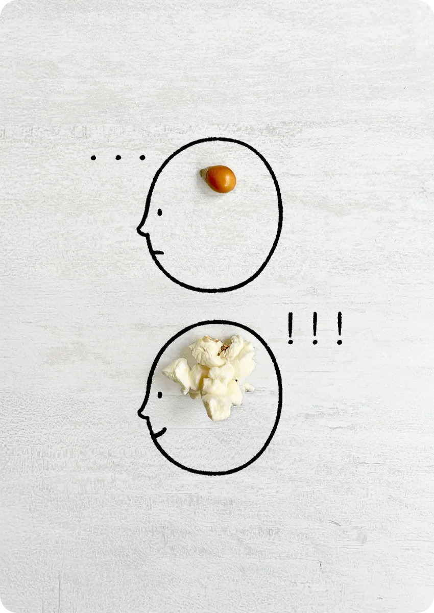 Art is pop corn for the brain by Alba Cantalapiedra