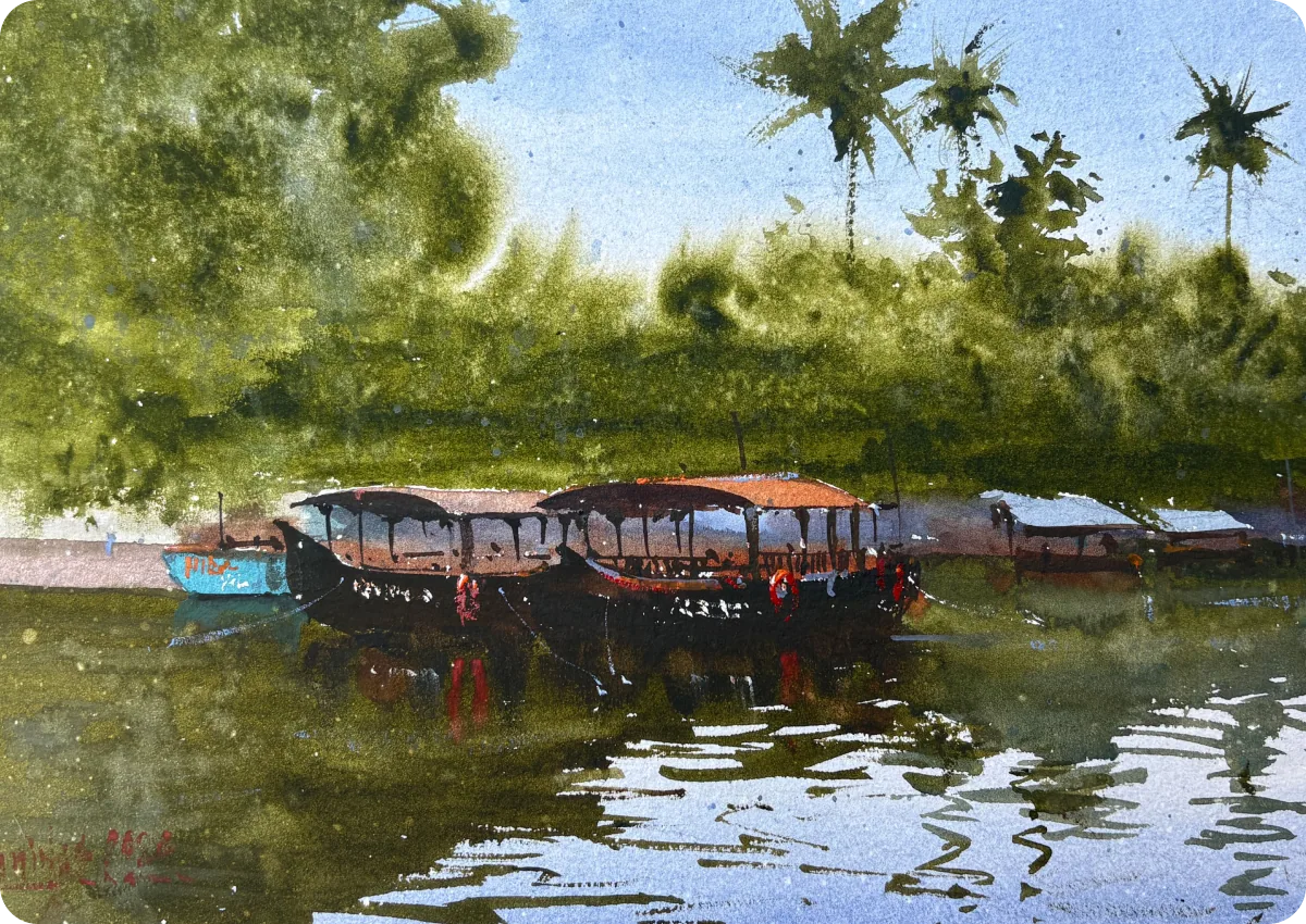 Waiting by the Backwaters by Vanidas Manghatil